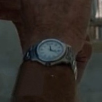 Robert Redford as Nathan Muir with the Victorinox Swiss Army Officer's 1884 in Spy Game (2001)
