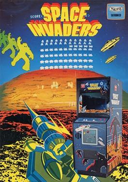 Lead artwork for Space Invaders (1978)