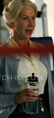 Helen Mirren as Hobson with the Nurse Lapel Watch in Arthur (2011)