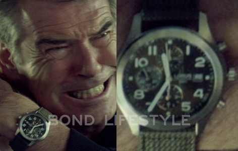 Pierce Brosnan as Peter Devereaux with the Lorus RF847CX9 in The November Man (2014)