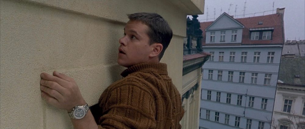 Matt Damon wearing a TAG Heuer Link Chronograph in The Bourne Identity