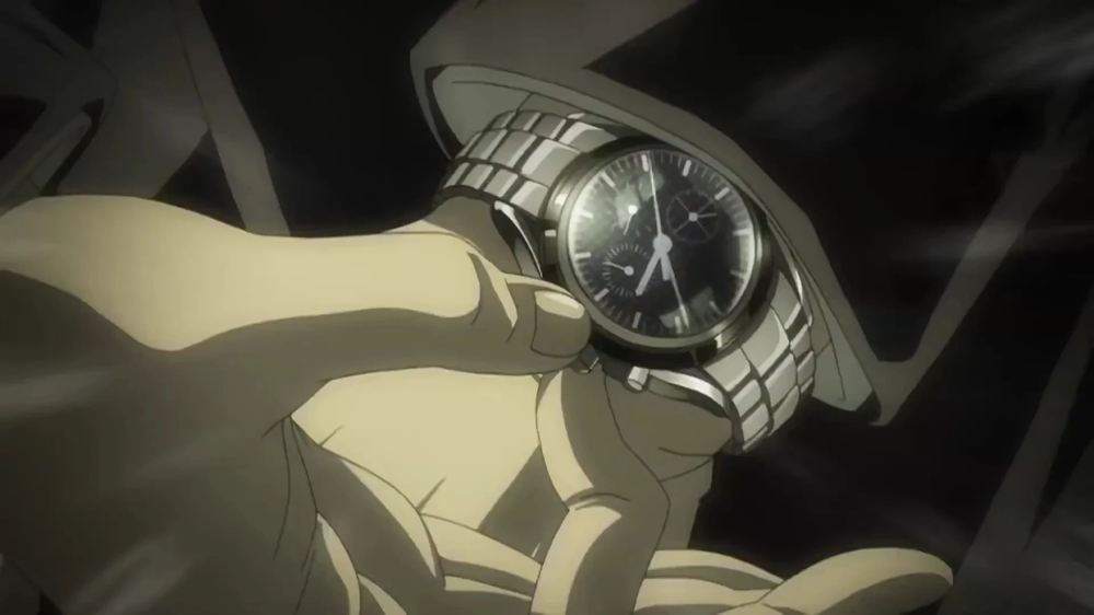 Light Yagami's Speedmaster-style chronograph in Death Note