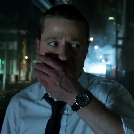 Ben McKenzie as James Gordon with the Timex Weekender in Gotham (2014)