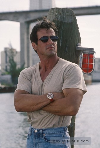 Sylvester Stallone as Ray Quick with the Bvlgari Diagono Chronograph (unidentified model) in The Specialist (1994)