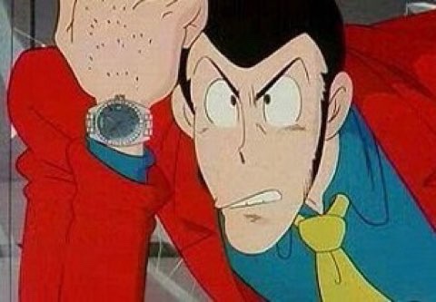 The wearer as Arsène Lupin III with the Rolex Day-Date in Lupin the Third: Bye Bye Liberty - Close Call! (1989)