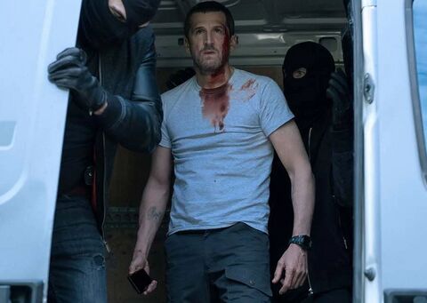 Guillaume Canet as Franck Lazareff with the Casio G-Shock GD-350 GIGN in Ad Vitam (2025)