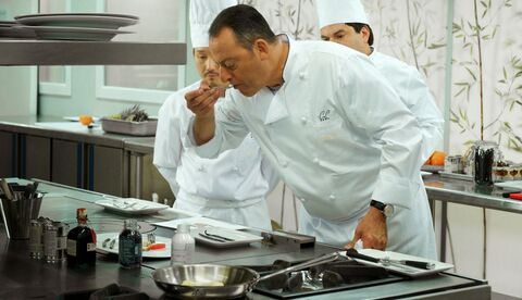 Jean Reno as Alexandre Lagarde with the IWC Portugieser in Le Chef (2012)