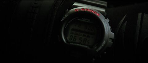 Seth Green as Lyle with the Casio G-Shock DW6600 in The Italian Job (2003)
