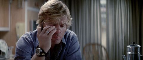 Robert Redford as Joseph Turner with the Doxa SUB 300 Sharkhunter in Three Days of the Condor (1975)