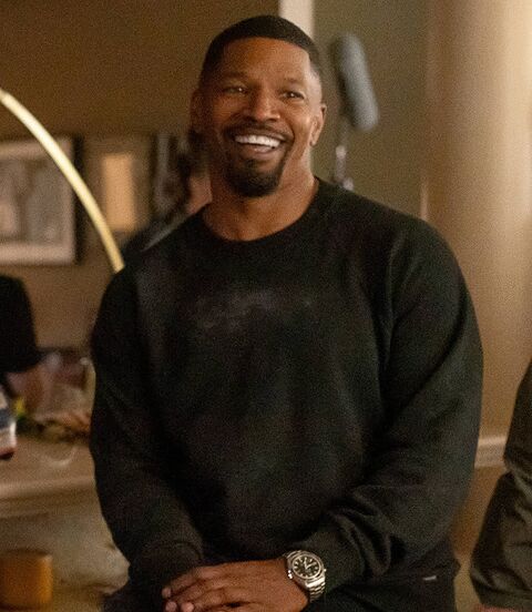Jamie Foxx as Matt with the Omega Seamaster Planet Ocean in Back in Action (2025)