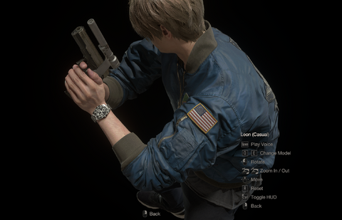 The wearer as Leon S. Kennedy with the Unidentified watch in Resident Evil 4 (2023)