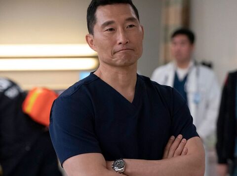 Daniel Dae Kim as Dr. Cassian Shin with the Rolex Daytona in New Amsterdam (2018)
