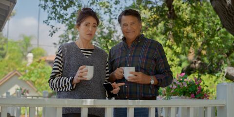 Ted McGinley as Derek Bishop with the Rolex Datejust in Shrinking (2023)