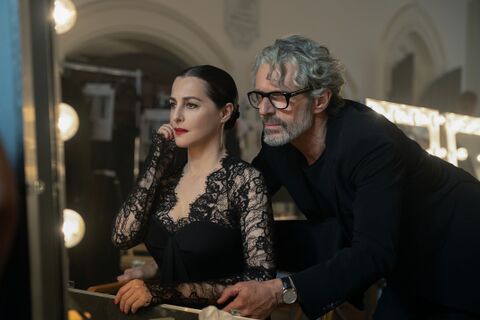 Lambert Wilson as Vincent Ledu with the Vacheron Constantin Patrimony in La Maison (2024)