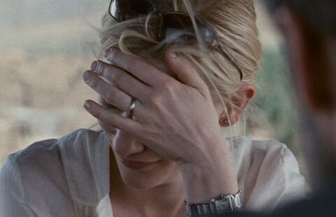 Cate Blanchett as Susan Jones with the Cartier Tank Francaise in Babel (2006)
