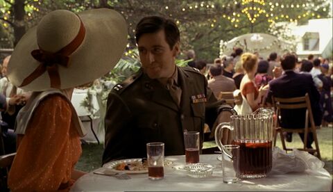 Al Pacino as Michael Corleone with the Hamilton (unidentified model) in The Godfather (1972)