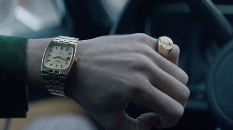 Amir Khoury as Michel (Salim Al-Khadar) with the Omega Constellation BA 368.0847 in The Little Drummer Girl (2018)