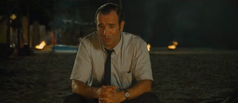 Jean Dujardin as Hubert Bonisseur de La Bath with the Jaeger-LeCoultre Master Reserve de Marche in OSS 117: Lost in Rio (2009)