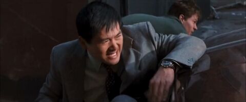 Chow Yun-Fat as Detective Nick Chen with the Omega Speedmaster (unidentified model) in The Corruptor (1999)