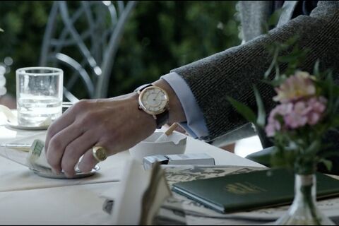 Adam Driver as Maurizio Gucci with the Boucheron Epure in House of Gucci (2021)