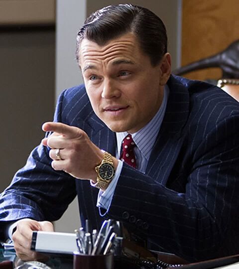 Leonardo DiCaprio as Jordan Belfort with the TAG Heuer 1000 Series in The Wolf of Wall Street (2013)