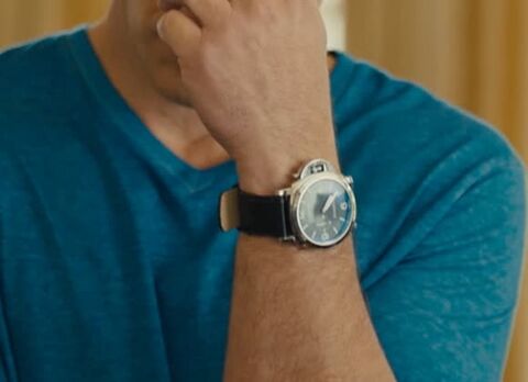 Sebastian Maniscalco as Sebastian with the Panerai Luminor Marina Automatic in About My Father (2023)