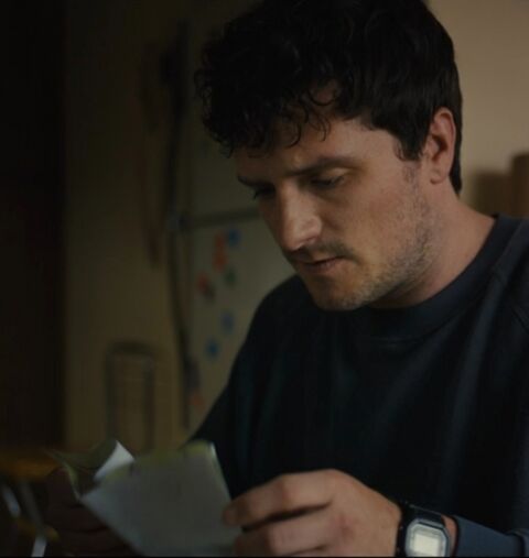 Josh Hutcherson as Mike Schmidt with the Casio G-Shock DW5600E-1V in Five Nights at Freddy's (2023)