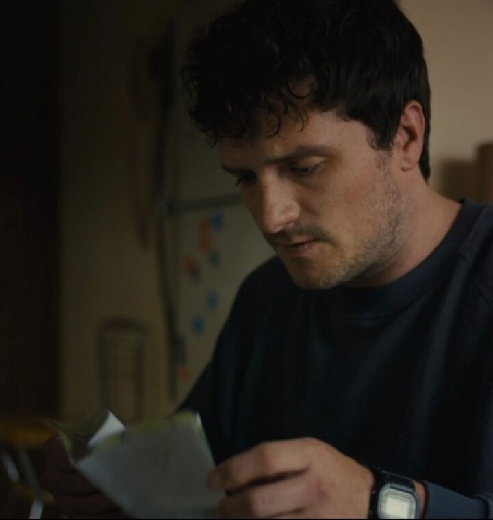 Josh Hutcherson wearing a Casio G-Shock DW5600E-1V in Five Nights at Freddy's