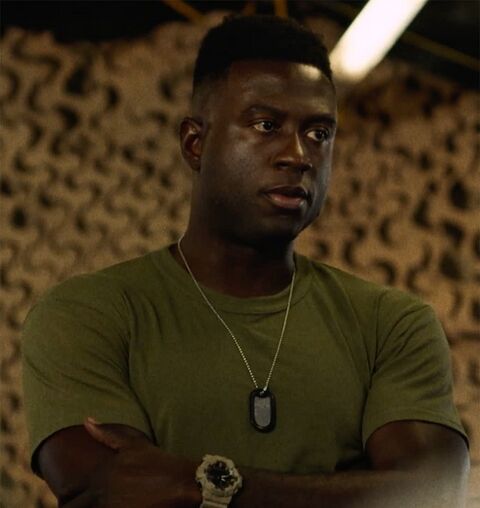 Sinqua Walls as Colter with the Casio G-Shock GA700UC-5A in Mending the Line (2022)