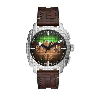 Product view of Fossil Minecraft Grass Block Chronograph