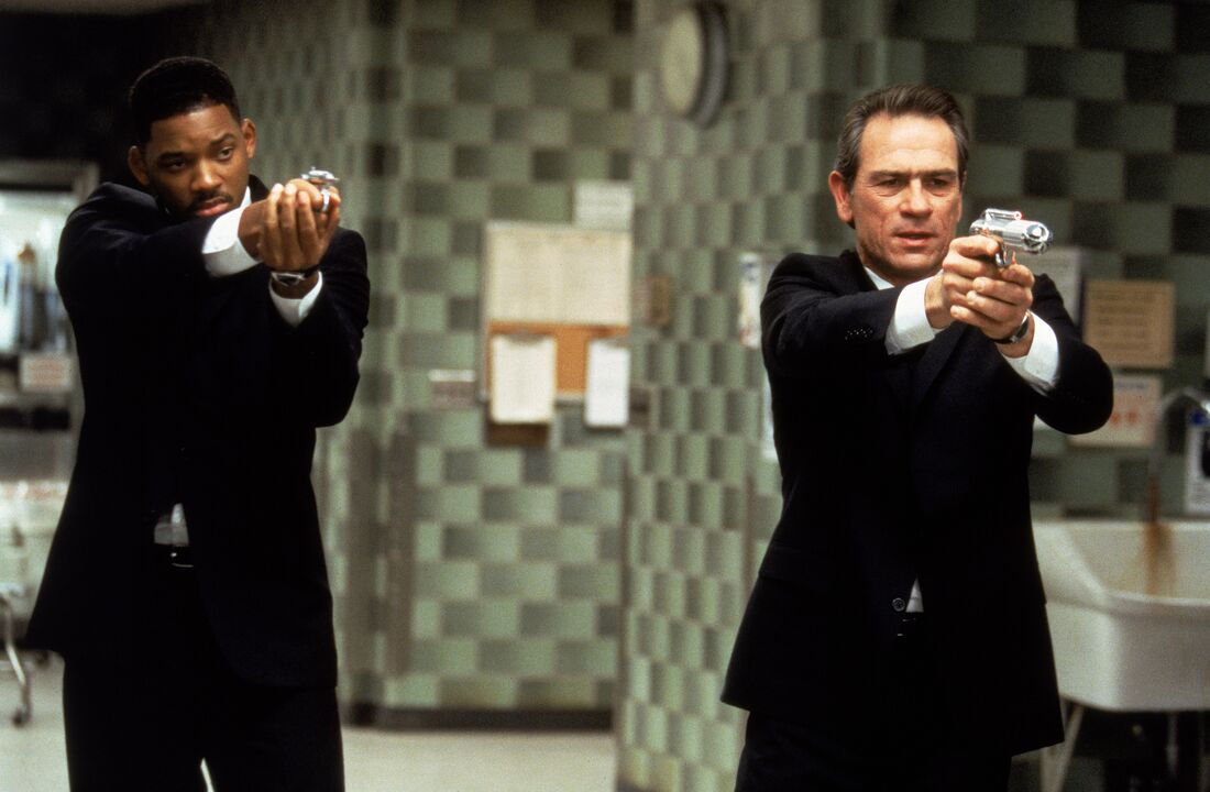 Will Smith wearing a Hamilton Ventura in Men in Black