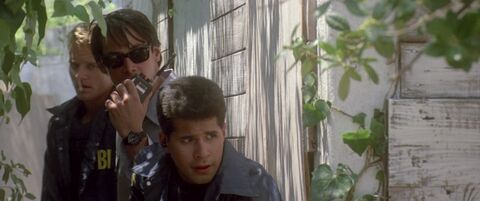 Keanu Reeves as Johnny Utah with the TAG Heuer 1000 Professional 980.026 in Point Break (1991)