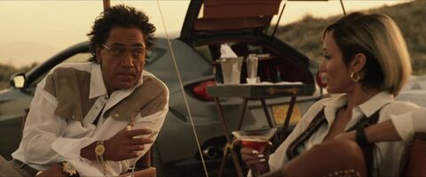 Javier Bardem as Reiner with the Bvlgari Diagono Professional GMT in The Counselor (2013)