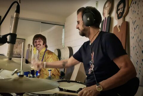 Ringo Starr as Himself with the Patek Philippe Aquanaut 5065A in Now and Then (2023)