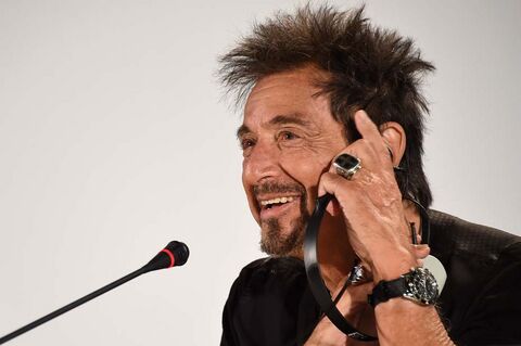 Al Pacino as Himself with the Jaeger-LeCoultre Deep Sea Vintage Chronograph in Venice Film Festival 2014
