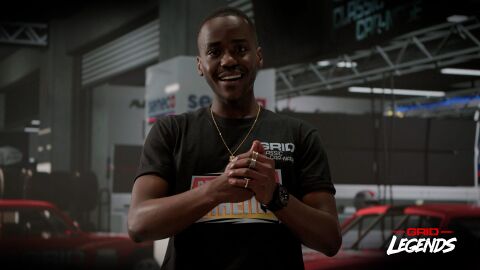 Ncuti Gatwa as Valentin Manzi with the Bell & Ross BR 03-92 Black Matte in GRID Legends (2022)