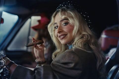 Sabrina Carpenter as Herself with the Omega Speedmaster Professional in House Tour (2026)