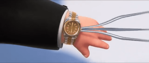 Alec Baldwin as Boss Baby with the Rolex Datejust in The Boss Baby (2017)
