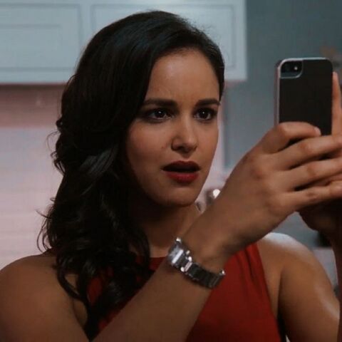 Melissa Fumero as Amy Santiago with the Cartier Tank Francaise in Brooklyn Nine-Nine (2013)