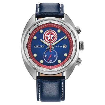 Product view of Citizen Disney Captain America 85th Anniversary Watch and Coin Set