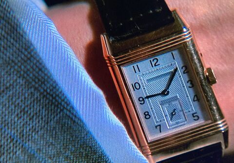 Pierce Brosnan as Thomas Crown with the Jaeger-LeCoultre Reverso Grande Taille in The Thomas Crown Affair (1999)