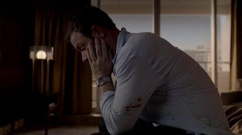Liev Schreiber as Ray Donovan with the Omega Seamaster Professional 300M in Ray Donovan (2013)