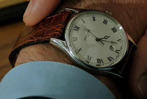 Manuel Garcia-Rulfo as Mickey Haller with the Patek Philippe (unidentified model) in The Lincoln Lawyer (2022)