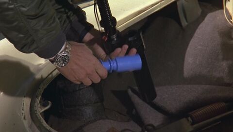Steve McQueen as Ralph "Papa" Thorson with the Rolex Submariner 5512 in The Hunter (1980)