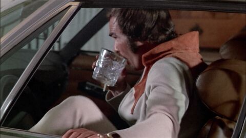 Burt Reynolds as Paul "Wrecking" Crewe with the Hamilton Pulsar P2 in The Longest Yard (1974)