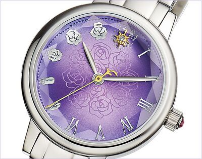 Product view of PREMICO Glass Mask Purple Rose Anniversary Watch