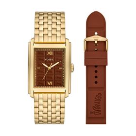 Fossil Wonka Bar Carraway Watch Set
