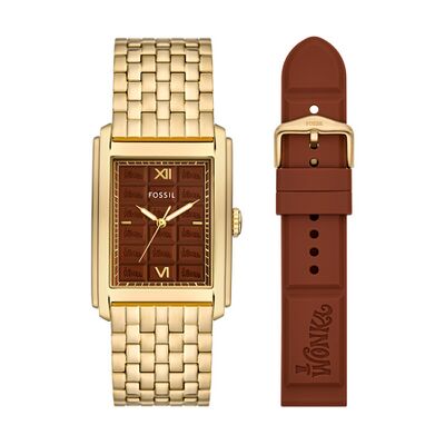Product view of Fossil Wonka Bar Carraway Watch Set