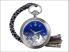 PREMICO Touken Ranbu Hakusan Yoshimitsu Kaga Makie Pocket Watch
