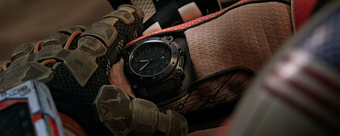 Matt Damon wearing a Hamilton Khaki BeLOWZERO in The Martian